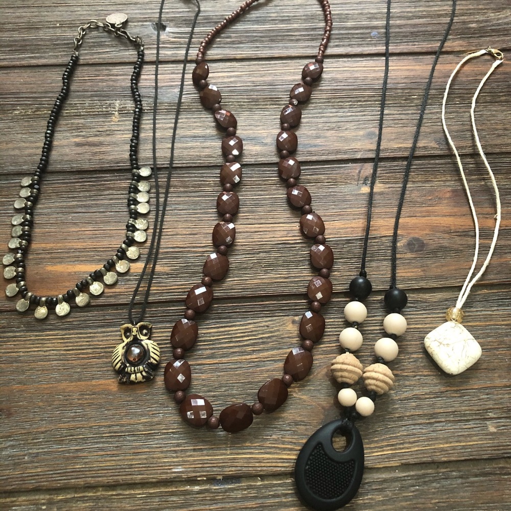 Boho inspired lot of necklaces
